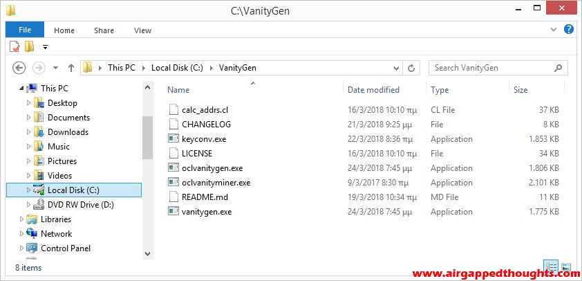 Vanitygen plus windows 10 как запустить